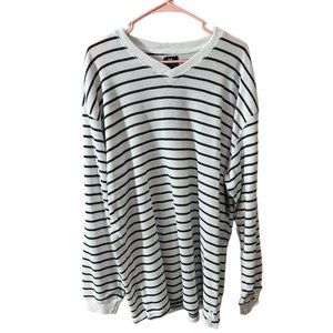 PJ Mark American Manor Men’s Size XL Striped V-Neck Waffle Knit Thermal NEW